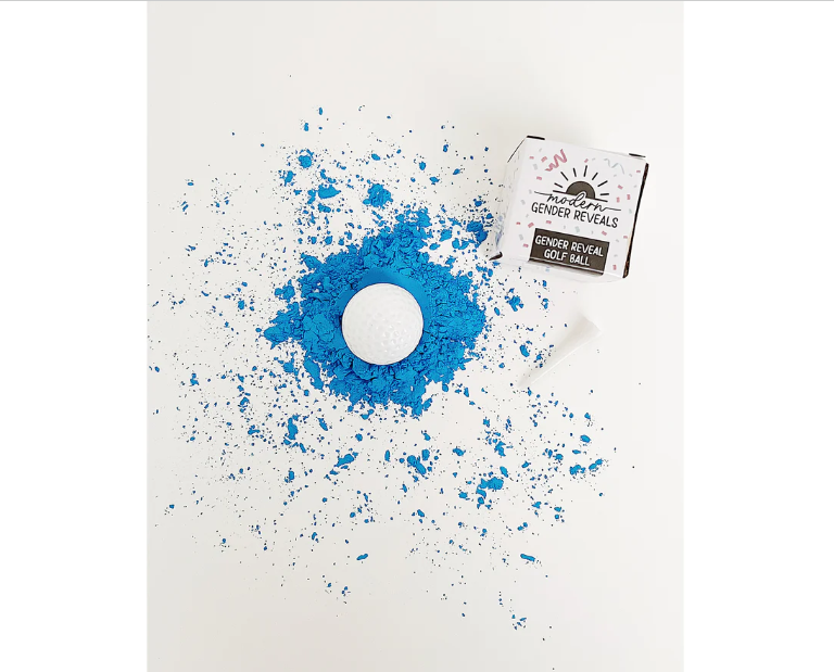 Gender Reveal Golf Ball in Blue