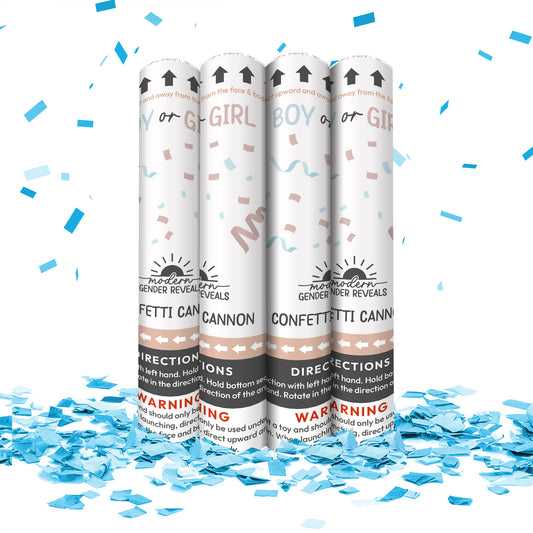 24" Confetti Cannon in Blue (Set of 2)