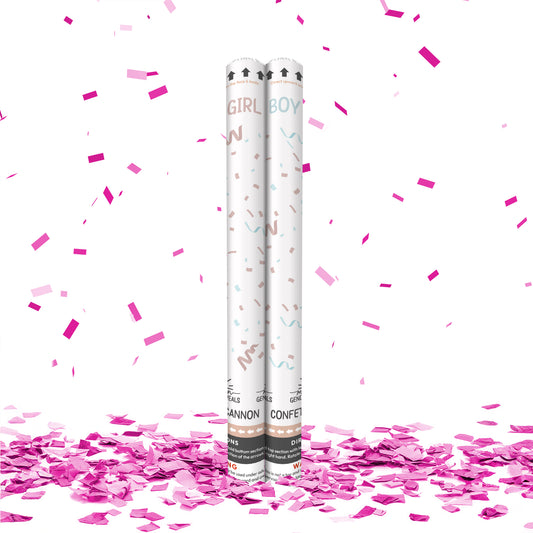 24" Confetti Cannon in Pink (Set of 2)