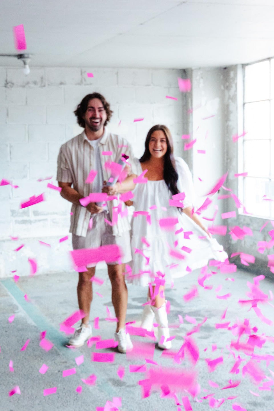 24" Confetti Cannon in Pink (Set of 2)